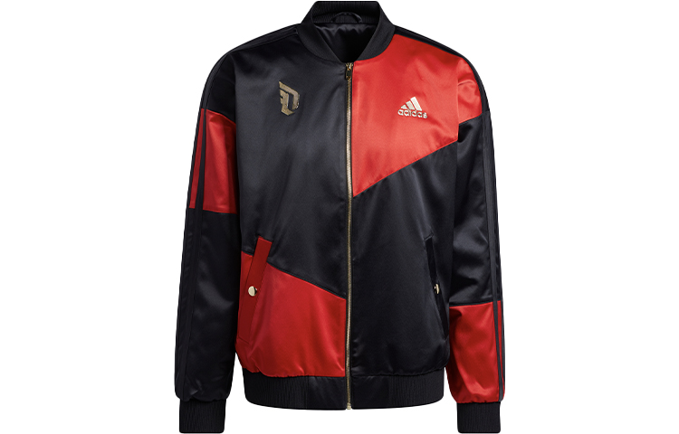 adidas CNY Dame Basketball Jacket Black/Red Sports Outerwear GM5137