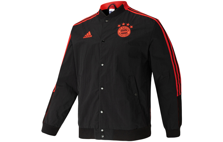 Order adidas CNY FCB Bomber Jacket Tahun Baru Cina Hitam Cetakan Bola Sepak GU6961