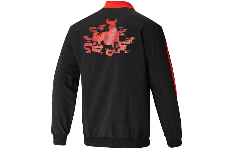 Lookbook adidas CNY FCB Bomber Jacket Tahun Baru Cina Hitam Cetakan Bola Sepak GU6961