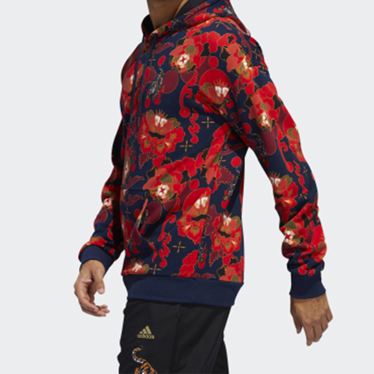 Sizing adidas Sudadera Roja Edición Limitada CNY Floral Fleece GG0774