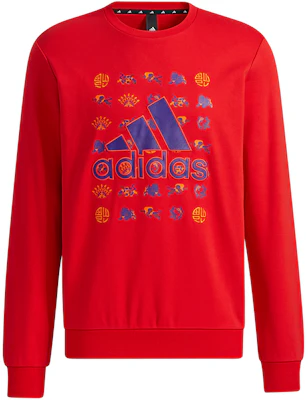 Sudadera adidas CNY GFX Cuello Redondo Roja con Logo Impreso. GQ8839 Buy Sudadera adidas CNY GFX Cuello Redondo Roja con Logo Impreso. GQ8839