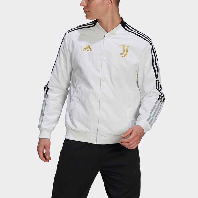 Lookbook adidas CNY Juve Bomber Jacket Juventus Cetakan Bola Sepak Putih GU6962
