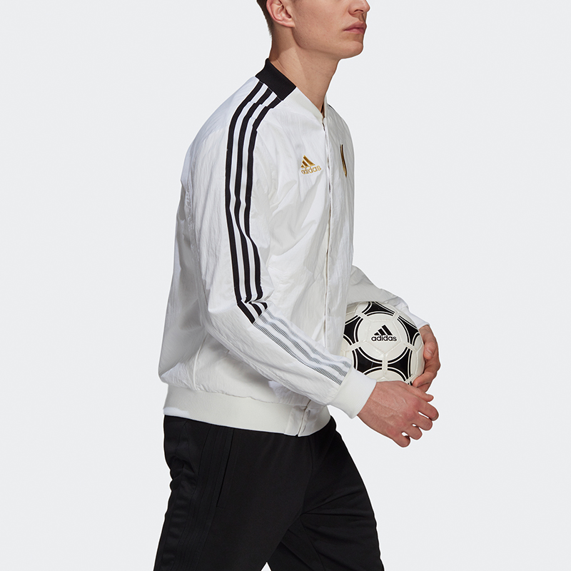 Purchase adidas CNY Juve Bomber Jacket Juventus Cetakan Bola Sepak Putih GU6962