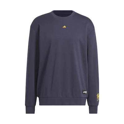 adidas CNY Loose Fit Crewneck Sweatshirt Navy with Embroidered Sleeves IL2397