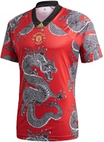 adidas CNY Manchester United Dragon Robe Tee Red FU1323 adidas CNY Manchester United Dragon Robe Tee Red FU1323
