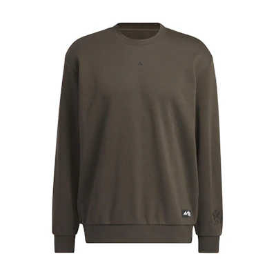 adidas CNY Plain Crewneck Sweatshirt - Dark Olive Green IL2396