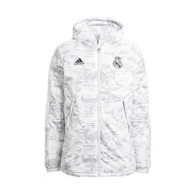 adidas CNY Real Pad Jacket Grey Winter Hoodie GL0044