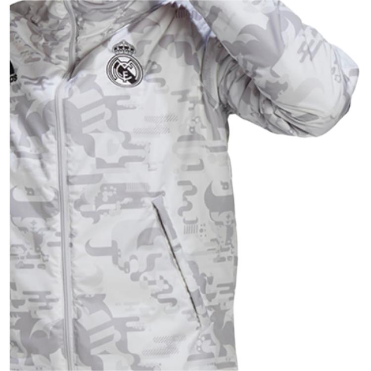 adidas CNY Real Pad Jacket Grey Winter Hoodie GL0044 圖 8