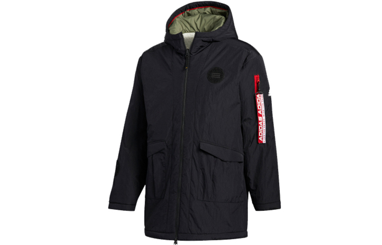 adidas CNY Reversible Hooded Insulated Jacket Mens Black FU6226