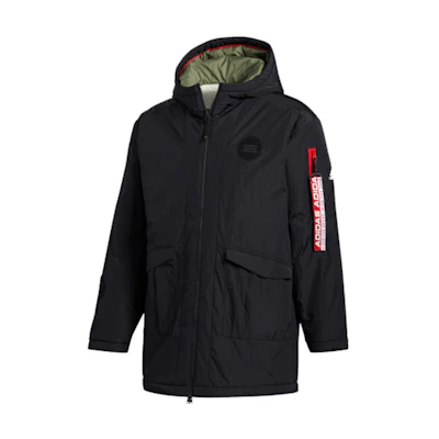 adidas CNY Reversible Hooded Insulated Jacket Mens Black FU6226