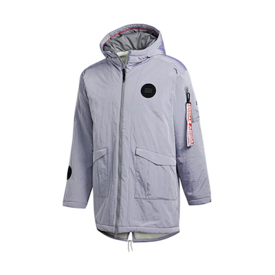 adidas CNY Reversible Hooded Jacket Light Gray FU6227