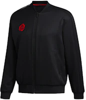 adidas CNY Rose Jkt Black Basketball Bomber Jacket with Back Print GH4993 adidas CNY Rose Jkt Black Basketball Bomber Jacket with Back Print GH4993