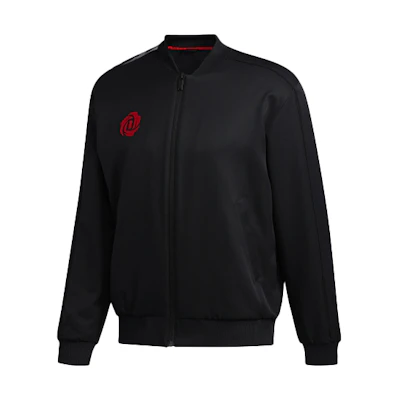 adidas CNY Rose Jkt Black Basketball Bomber Jacket with Back Print GH4993