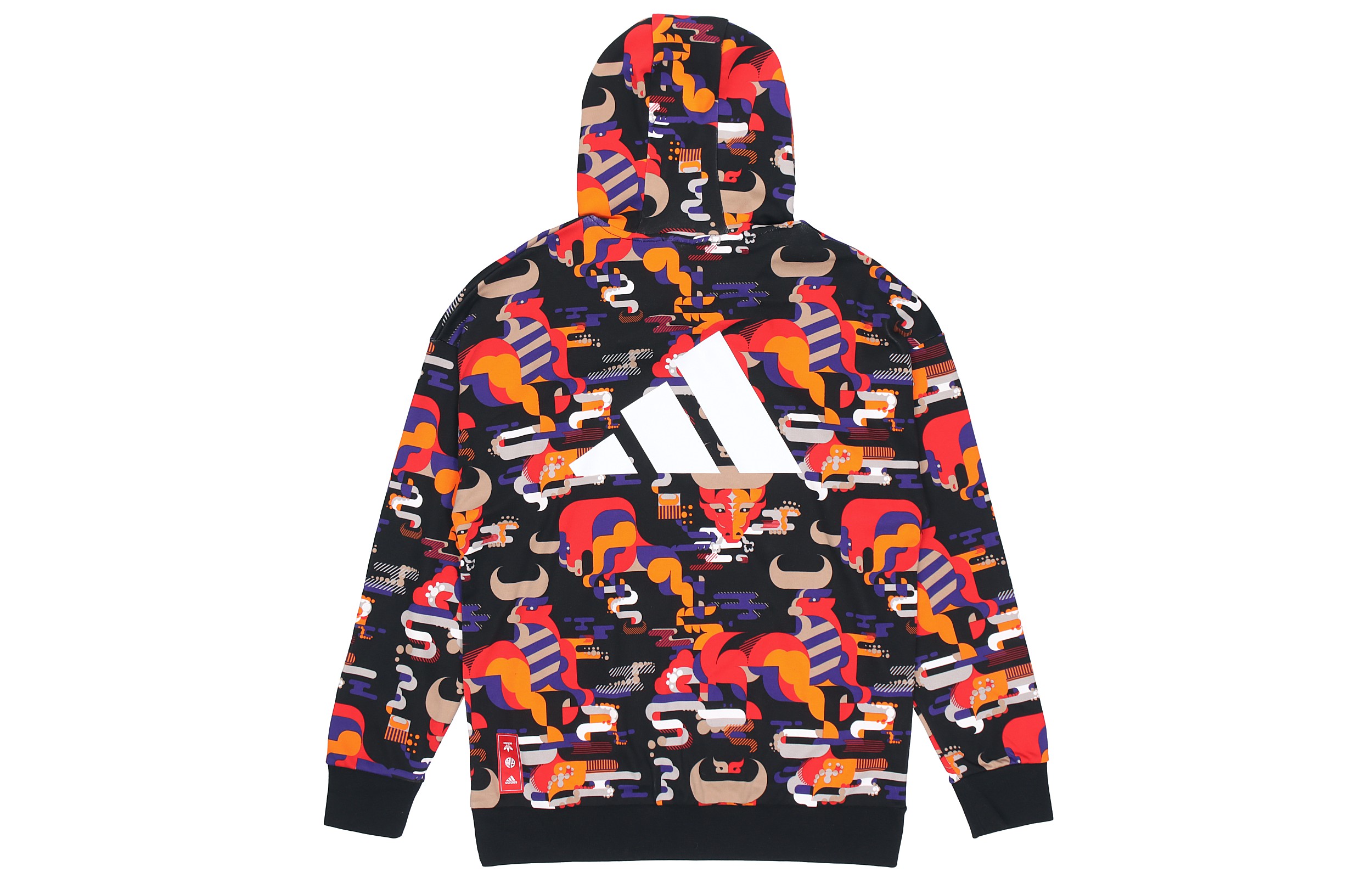 adidas CNY Series Red Printed Sweatshirt Chinese New Year Edition GQ8838