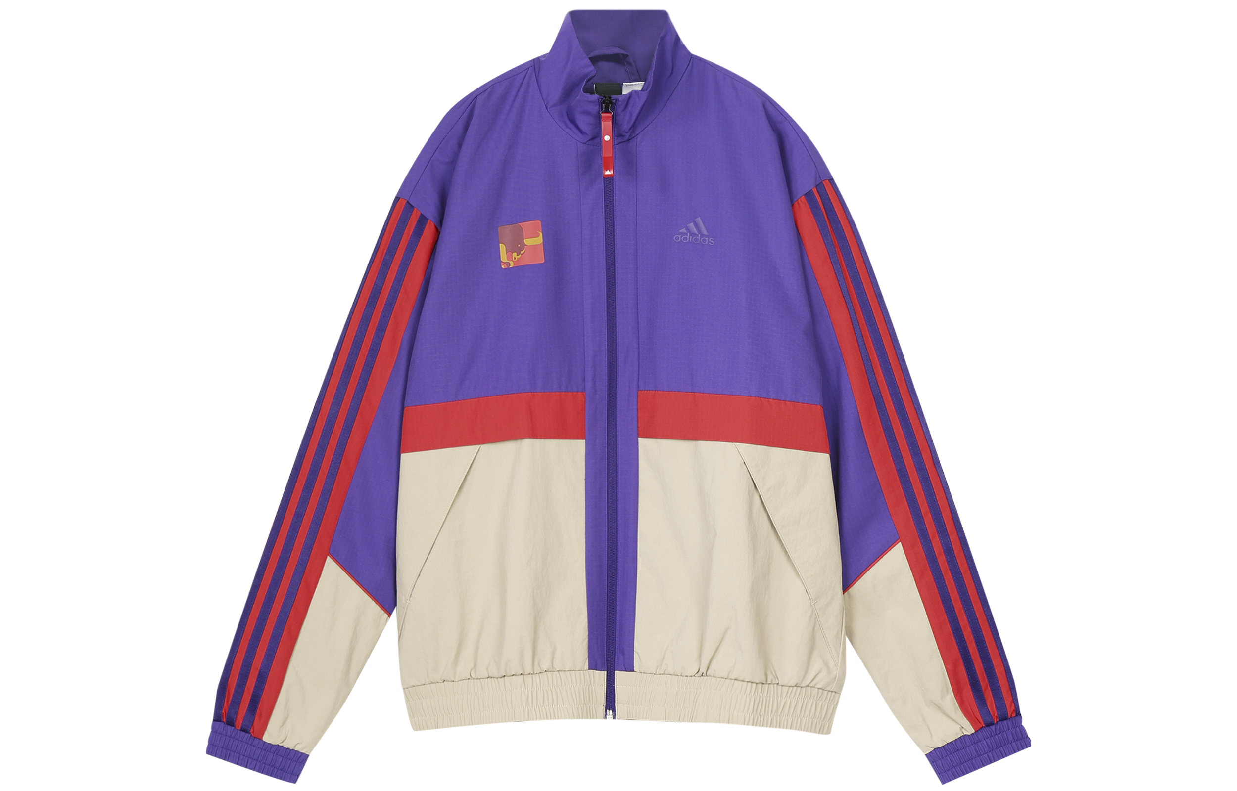 adidas CNY Series Retro Track Jacket College Purple Striped Jacket GP1824