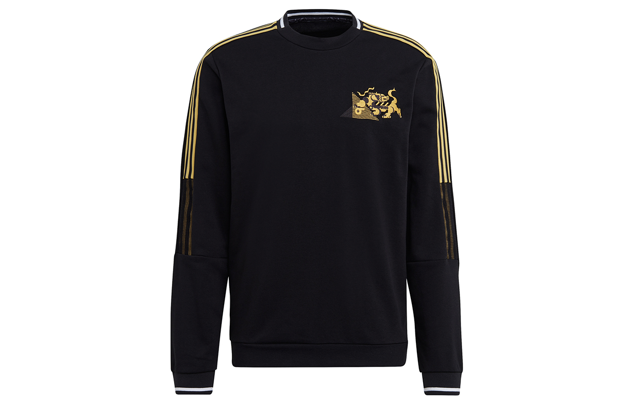adidas CNY Soccer Embroidered Crewneck Sweatshirt Black () GK8599