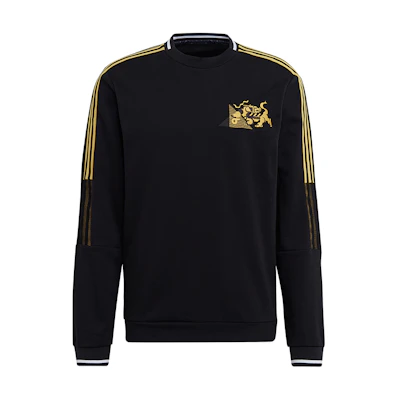adidas CNY Soccer Embroidered Crewneck Sweatshirt Black () GK8599