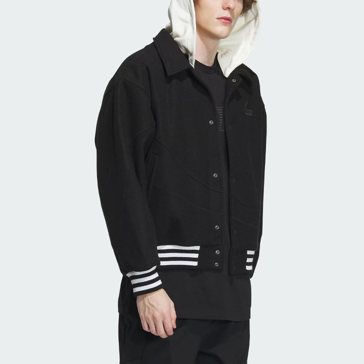 Sizing 阿迪达斯 CNY 龙年连帽夹克 黑色 - 休闲运动外套 IT0209