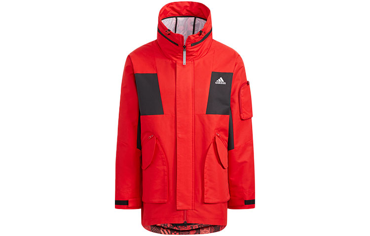 Order 阿迪达斯虎年限定红色拼色羊毛连帽夹克 (独家款) HC0276