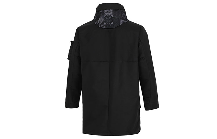 Lookbook 阿迪达斯虎年羊毛连帽外套户外实用夹克黑色男子冬季 HC0275