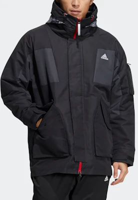 阿迪达斯虎年羊毛连帽外套户外实用夹克黑色男子冬季 HC0275 Shop 阿迪达斯虎年羊毛连帽外套户外实用夹克黑色男子冬季 HC0275