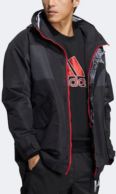 阿迪达斯虎年羊毛连帽外套户外实用夹克黑色男子冬季 HC0275 Details for 阿迪达斯虎年羊毛连帽外套户外实用夹克黑色男子冬季 HC0275