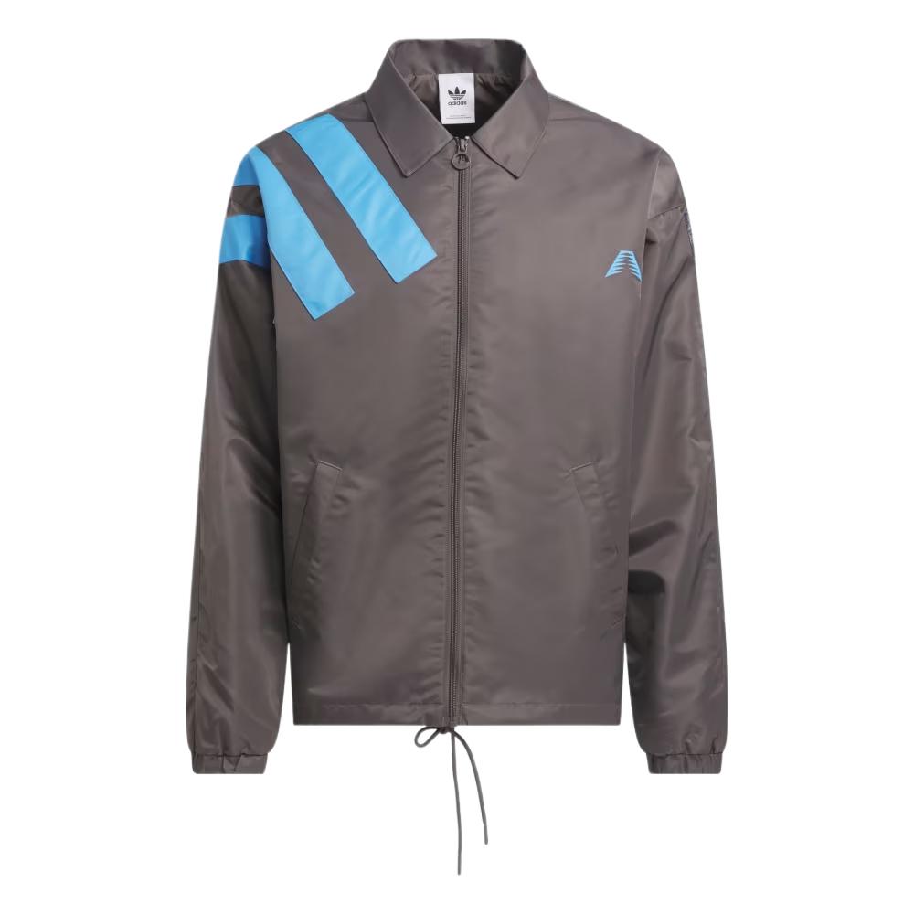 adidas Coach Jacket Anthony Edwards Charcoal Stylish & Soft Outerwear IW8062