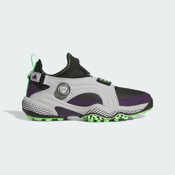 Adidas Codechaos 25 BOA Midcut Spikeless Golf Shoes Core Black/Grey Three/Aurora Plum JQ7717