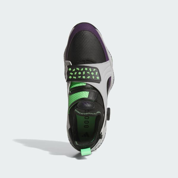 Order 阿迪达斯 Codechaos 25 BOA 无钉中帮高尔夫鞋 黑灰/极光紫 JQ7717