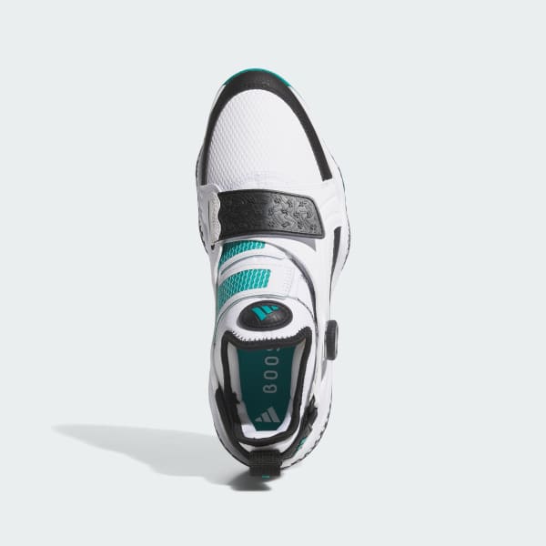 Lookbook (W) 아디다스 코드카오스 25 미드컷 BOA 스파이크리스 골프화 클라우드 화이트/코어 블랙/퓨어 틸 JP5187