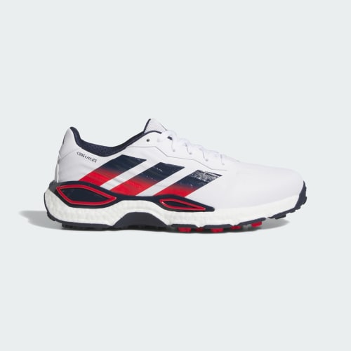 adidas Codechaos 27 Spikeless Golf Shoes Cloud White/Collegiate Navy/Pure Ruby KK0658