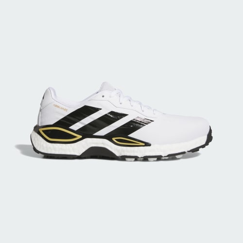 adidas CodeChaos 27 Spikeless Golf Shoes Cloud White/Core Black/Gold Metallic KI5734