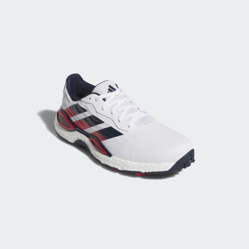 Shop Zapatos de Golf Sin Tacos adidas Codechaos 27 Blanco/Marino/Rubí Puro KK0658
