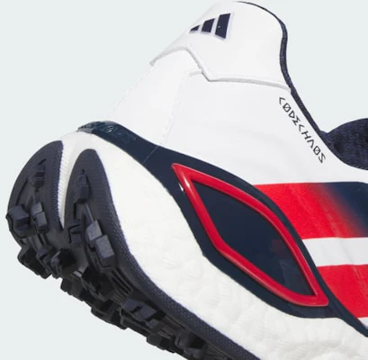 Zapatos de Golf Sin Tacos adidas Codechaos 27 Blanco/Marino/Rubí Puro KK0658 1
