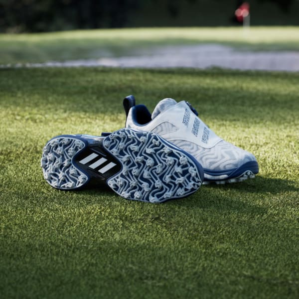 Shop adidas Codechaos Boa 25 Golf Tanpa Paku Putih/Dusky Petrol/Besi Metalik HQ0037