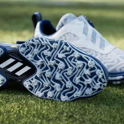 adidas Codechaos Boa 25 Golf Tanpa Paku Putih/Dusky Petrol/Besi Metalik HQ0037 1