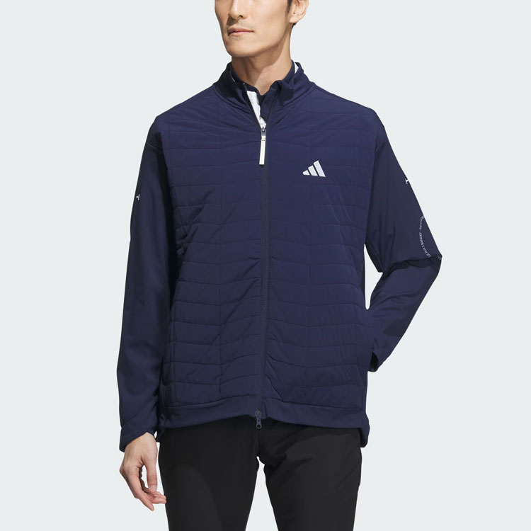 adidas COLD RDy Athletic Hybrid Golf Jacket Navy Blue Sports Outerwear HY0978 圖 3