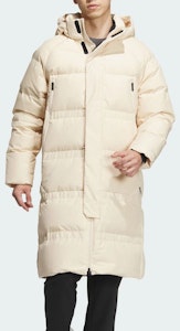 아디다스 COLD.RDY 롱 다운 자켓 락 샌드스톰 베이지 레터 프린트 IL8970 Lookbook 아디다스 COLD.RDY 롱 다운 자켓 락 샌드스톰 베이지 레터 프린트 IL8970