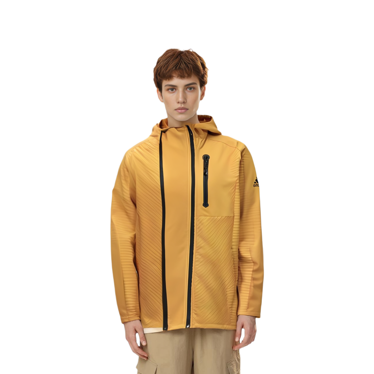 adidas COLD RDy Training Jacket Gold Yellow Sportswear GJ0341 圖 5