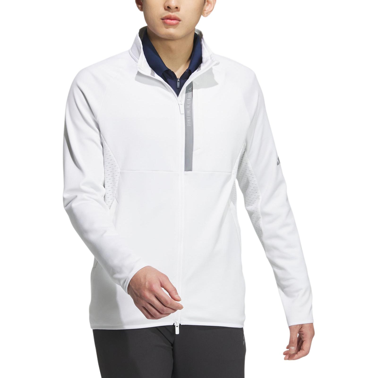 adidas Cold Rdy White Logo Comfortable Stand Collar Casual Sports Jacket IM6470 圖 3