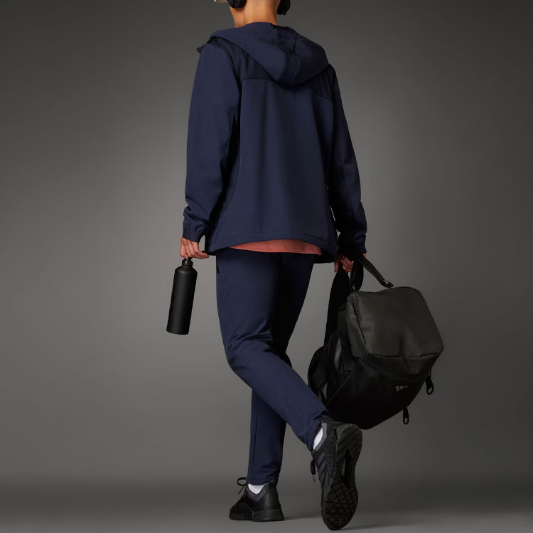 adidas Cold Rdy Workout Hoodie Legend Ink Blue Logo Long Sleeve Jacket IL1429 圖 6