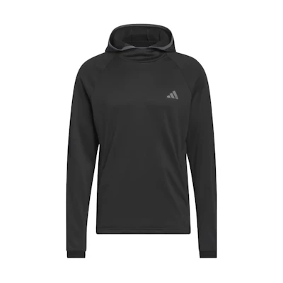 adidas ColdRdy Black Hoodie with Solid Logo Design IL9632