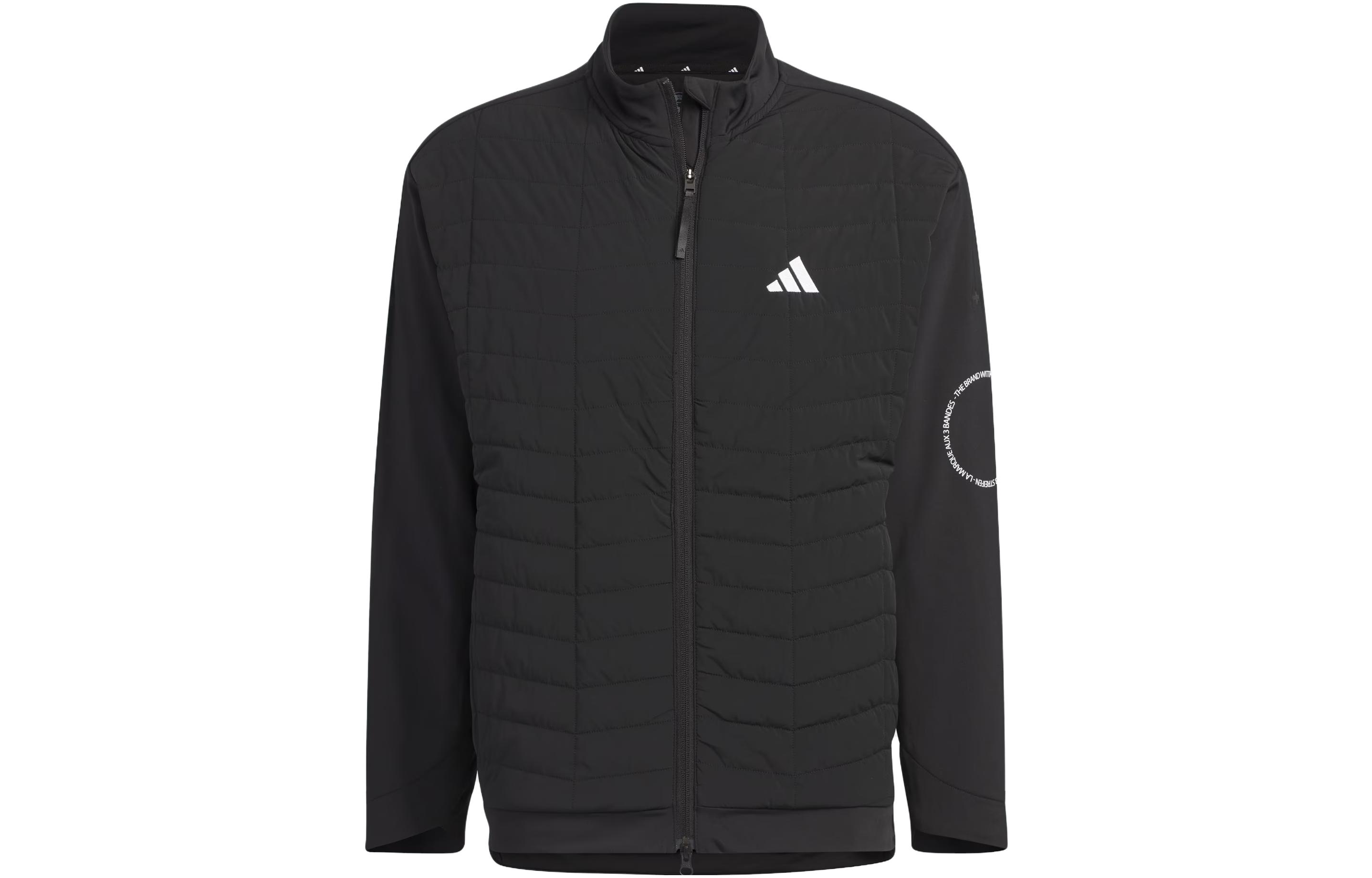 adidas ColdRdy Golf Hybrid Jacket Black with Letter Logo HY0977