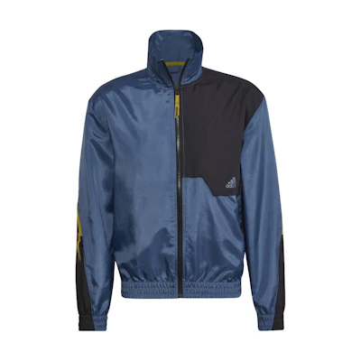 adidas Color-Block Logo Zip-Up Jacket - Blue HI5381
