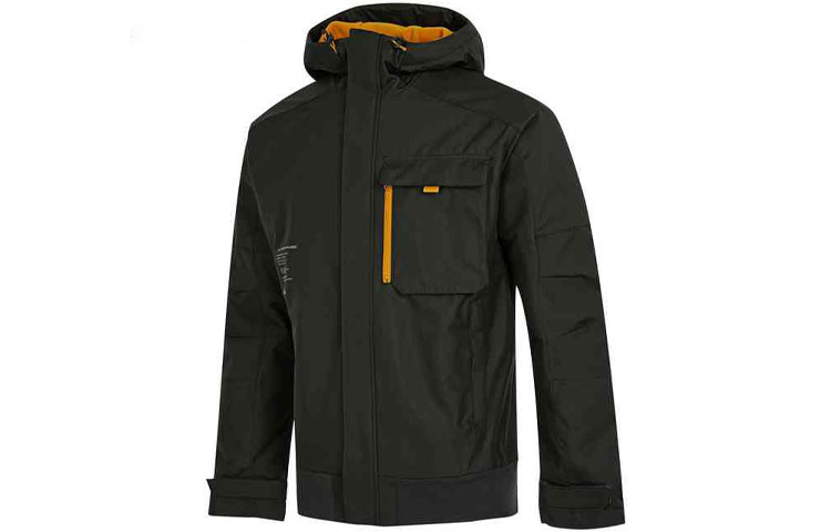 adidas Color-Block Zip-Up Hoodie Jacket in Dark Earth Brown HD0356