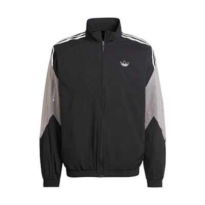 adidas Color Block Stand Collar Jacket Japan Edition Black HE4714