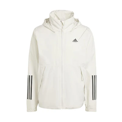 adidas Colorblock 3-Stripes Training Hooded Jacket - White IS1237