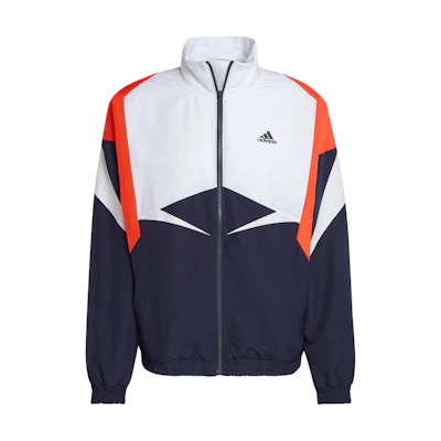 adidas COLORBLOCK Blue Black Zip-Up Performance Jacket IB4307