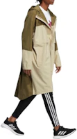 Lookbook adidas 拼色休閒長版連帽外套 棕色 HD0047