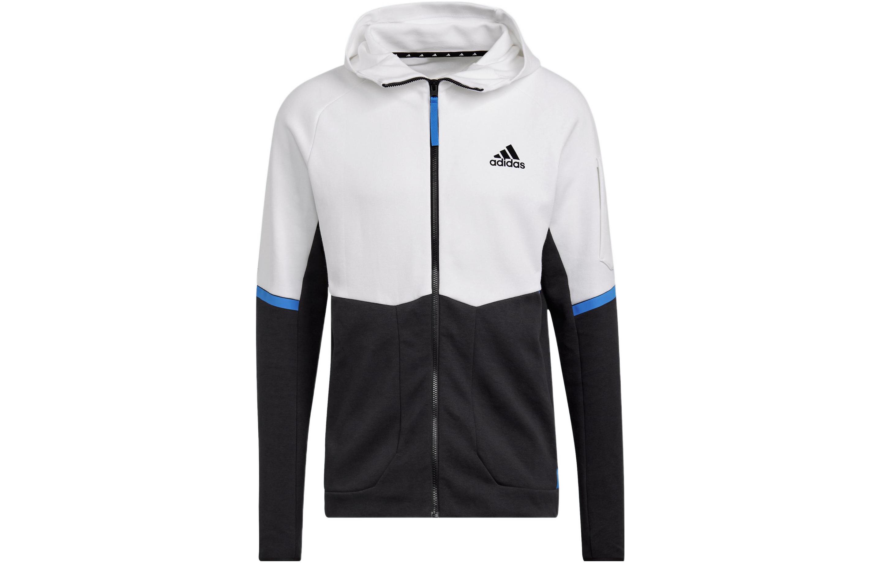 adidas Colorblock Casual Sports Hooded Jacket HC5490
